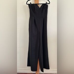 Forever 21 Black Strapless Jumpsuit